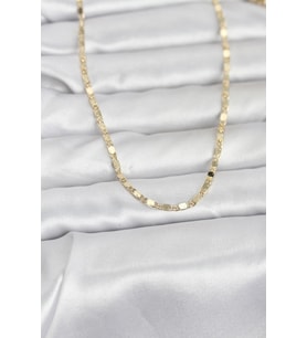 CM 14K Gold Renk Ezme Zincir 60 cm Kadın Kolye