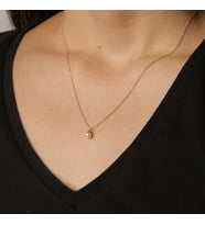 İnci Detaylı Kolye (Altın)