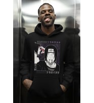 Sasuke Itachi Uchiha Baskılı Unisex Oversize Naruto Anime Karakterler Hoodie