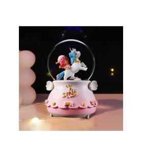 Unicorn Büyük Boy Kar Küresi Işıklı, Müzikli, Püskürtmeli Küre