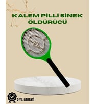 Yüksek Gerilimli Elektronik Sinek Öldürücü – Pil İle Çalışan, Güvenlik Izgaralı