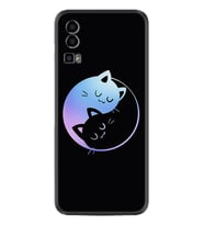 General Mobile GM 23 Kılıf Silikon Desen Özel Seri Love Cats 1604
