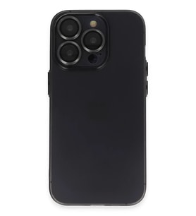 Mey İthalat® iPhone 13 Pro Kılıf Luko Lens Silikon - Siyah