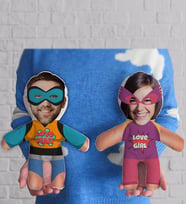BK Gift Kişiye Özel Fotoğraflı Süper Kahramanlar 2’li Bebek Yastık-2