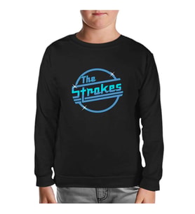 The Strokes - Logo Siyah Çocuk Sweatshirt