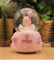 My Angel Temalı Orta Boy Işıklı Müzikli Kar Küresi