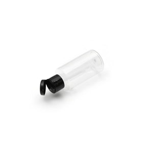 30ml plastik şefaf fliptop kapak şişe, 24 adet, açmalı kapak şişe, dezenfektan şişesi,sabun şişesi, kozmetik şişe (Şeffaf)