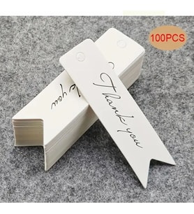 Thank You Teşekkür Kartı Delikli 100 Adet 2x7 cm