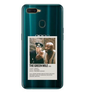 Oppo A5S/AX7/A12 Uyumlu Yeşil Yol Minimalist Poster Desenli Şeffaf Telefon Kılıfı