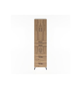 Hyperion Dolap 4 Raflı 4 Çekmeceli 4 Kapaklı 60x44x243 Aytaşı-Çam