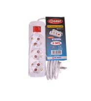 3 LÜ 3 METRE TOPRAKLI GRUP PRİZ ANAHTARLI (ASGRUP)