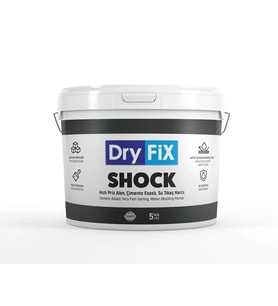 DryFix Shock Çimento Esaslı Hızlı Priz Alan Su Tıkaç Harcı 5 Kg