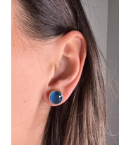 Kadir Jewellery 22 Ayar Altın Kaplama Kadın Minimal Küpe -El İşçiliği Ve Hipoalerjenik Küpe