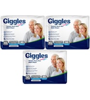 Giggles Hasta Bezi Yetişkin Bel Bantlı Tekstil Yüzey Ekstra Büyük (XL) 90 Adet (3PK*30)
