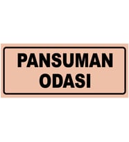 PANSUMAN ODASI YAZILI YÖNLENDİRME LEVHASI (Bakır)