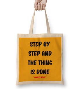 Motivational Quotes Sayings Words Gifts - Entrepreneurs İnspiration Success Work Typography Gifts Bez Çanta Uzun Saplı