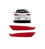 SEAT LEON SAĞ + SOL ARKA TAMPON REFLEKTÖRÜ TAKIMI 2013--2017