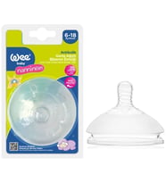 Wee Baby Nanninom Geniş Ağızlı Biberon Emziği 6-18 Ay (Kod-286)