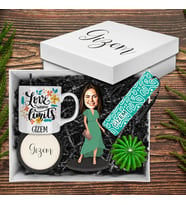 Motto Gift Kadınlara Özel Tasarım Karikatür Biblolu Hediye Kutusu 113044