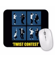 Pulp Fiction Twist Contest Concurso Danca Mia E Vicent Mouse Pad
