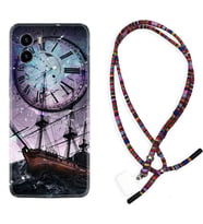 Vivo Y15S Y32 Y33S Y51 Y53S Kılıf Boyun Asklı Rasta Silikon Time 1749