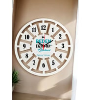 Beden Eğitimi Öğretmenine Hediye Duvar Saati 40cm (Beyaz)