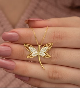 925 Ayar Gold Yusufcuk Kolye Kadın Gümüş Kolye