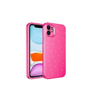 Apple iPhone 11 Uyumlu Kılıf Kamera Korumalı Simli Lüks Zore Koton Kapak (K.Pembe)