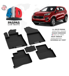Kia Sportage 4D Araca Özel Havuzlu Kauçuk Paspas 2016-2021 (Karışık)