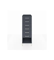 Kronos Dolap 6 Çekmeceli 44x59x134 Antrasit-Antrasit