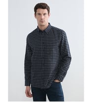 LCWAIKIKI Classic Siyah Regular Fit Ekose Erkek Gömlek