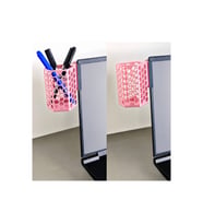 Alvera Monitor Kalemlik – 3D Baskı Petek Desenli Laptop Kenar Altıgen Kalemlik-Pembe