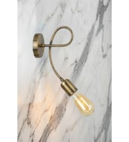 Zenixa Tekli Aplik - Yatak Odası, Banyo Uyumlu Duvar Aplik (Eskitme Altın)