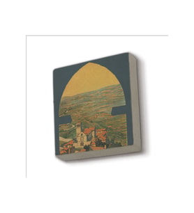 İtalya Görseli Baskılı Taş Magnet 5X5