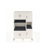 Kronos Dolap 9 Raflı 6 Kapaklı 132x59x195 Aytaşı-Aytaşı/Antrasit