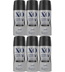 XO Deodorant 150ML Men-Erkek Invisible & Protect (6 Lı Set)