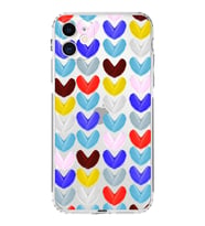 PrintiFy iPhone 11 ile Uyumlu Water Color 1  Kamera Korumalı Şeffaf  Kılıf