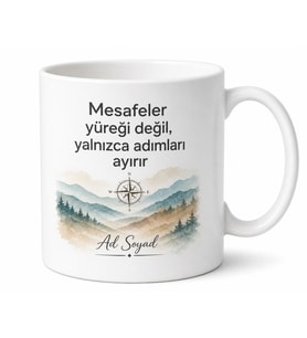 Gurbetçiye Moral Hediyesi Kupa Bardak Özel Tasarım Anlamlı Hediye