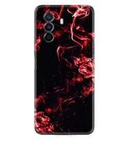 Huawei Nova Y70 Y90 Nova 9 SE  Kılıf Desemli Silikon Red Smoke 1745