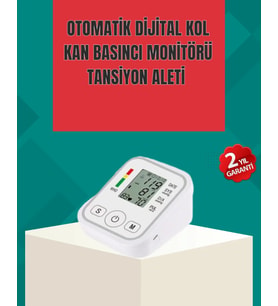 Kol Tipi LCD Ekranlı Elektronik Tansiyon Monitörü
