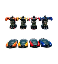 Robota Dönüşen Bugatti Araba 4lü Set