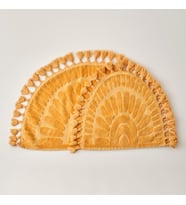 Maison%100 Pamuk Sunshine Paspas Takımı, Hardal, 60 x 100