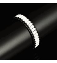 Clays Jewellery Havlit & Hematit Taşı Silindir Bileklik, Unisex / Kadın / Erkek