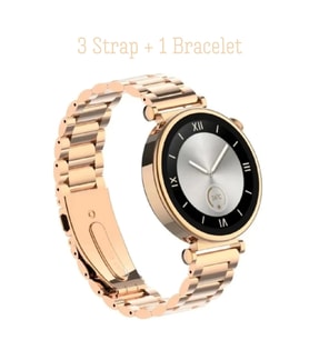 Android&IphoneUyumlu Bileklik Hediyeli 41 Mm Amoled Ekran 3 Strap Akıllı Saat