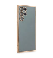 Samsung Galaxy S22 Ultra Kılıf Razer Lensli Silikon - Gold