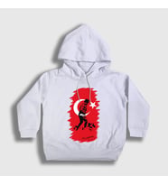 Presmono Unisex Çocuk Beyaz 19 Mayıs 29 Ekim 10 Kasım Atatürk Kocatepe Kapüşonlu Sweatshirt 501182tt