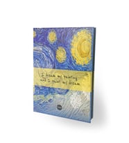 Bam 14,8x21 Lastikli Defter Siyah Yaprak-I Dream My Painting and I Paint My Dream