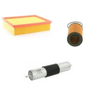 Bosch Filtre Bakım Seti BMW 3 SERİSİ E46 320 i Benzin 1998-2004 Hava + Yağ f. + Yakıt Filtre Bosch