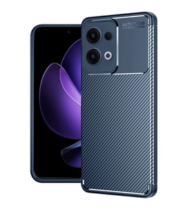 Newface Oppo Reno 13 Pro Kılıf Auto Focus Karbon Kapak - Lacivert