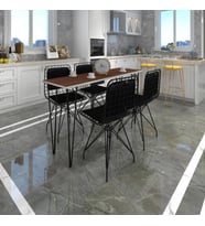 Knsz masa sandalye takımı hem75mazlum cvzsyh 140*040 sm 4 sandalye syhsyh sırt minderli (Karışık)